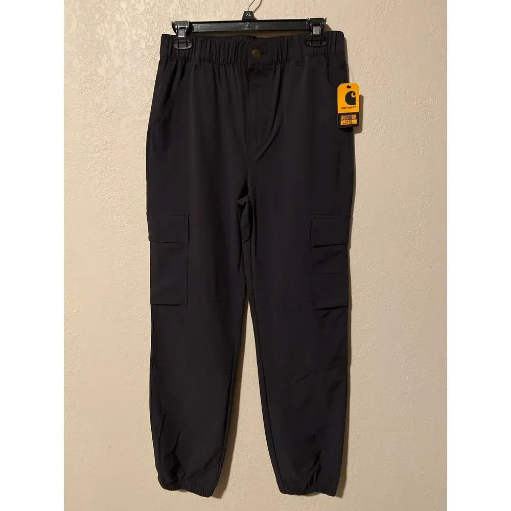 Carhartt Boys Rugged Flex Loose Fit Cargo Black Jogger SZ XL-18/20